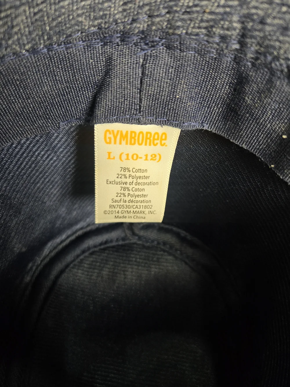 Boys Gymboree navy cotton blend bucket hat Fedora Hat